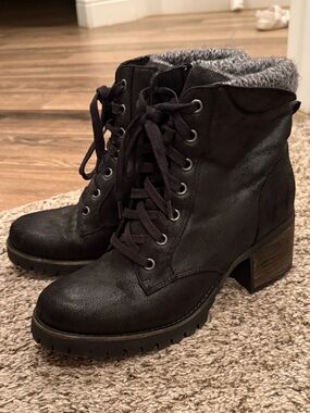 Carlos by Carlos Santana lace up side zipper boot
